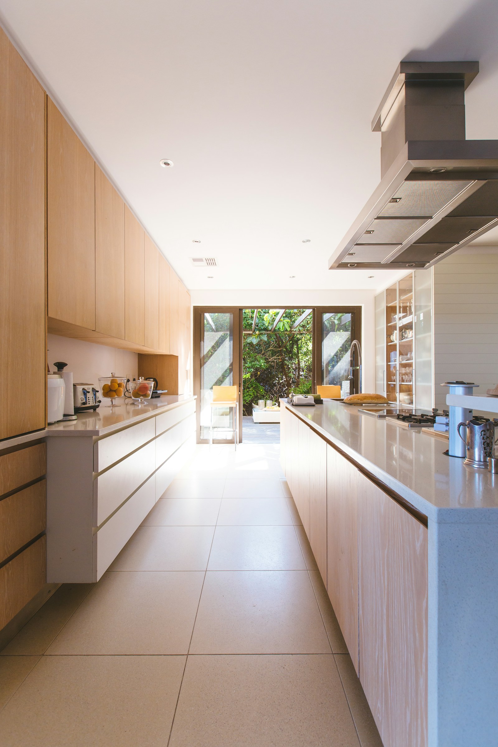 Modern open kitchen and living space